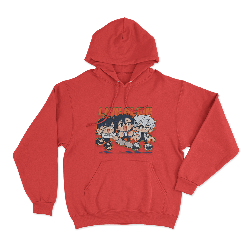 Link Click Chibi Crew Unisex Hoodie Red Link Click Chibi Crew Unisex Hoodie Red