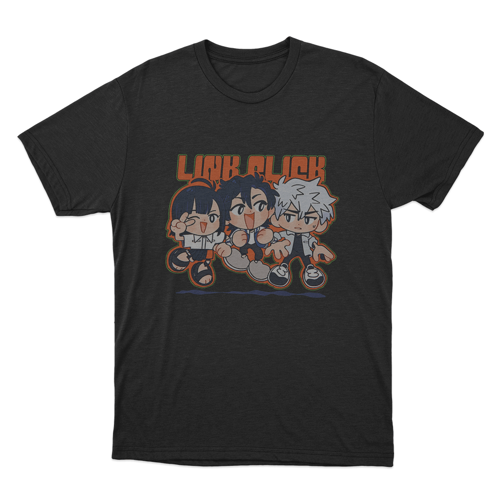 Link Click Chibi Crew Unisex T Shirt Black Link Click Chibi Crew Unisex T Shirt Black