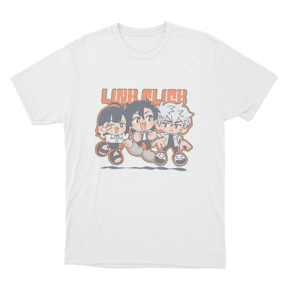 Link Click Chibi Crew Unisex T Shirt White Link Click Chibi Crew Unisex T Shirt White