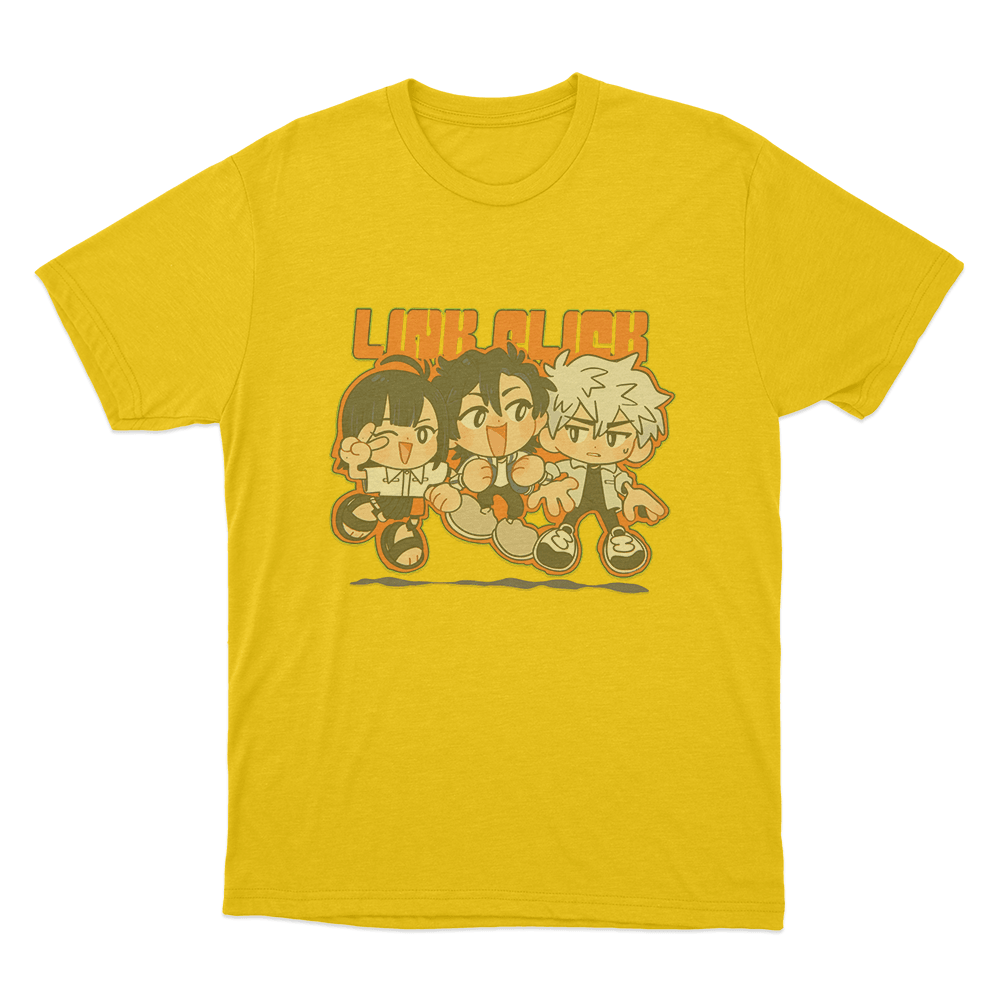 Link Click Chibi Crew Unisex T Shirt Yellow Link Click Chibi Crew Unisex T Shirt Yellow
