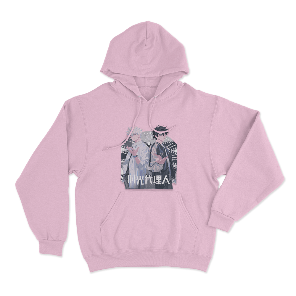 Link Click Duo Unisex Hoodie Pink Link Click Duo Unisex Hoodie Pink