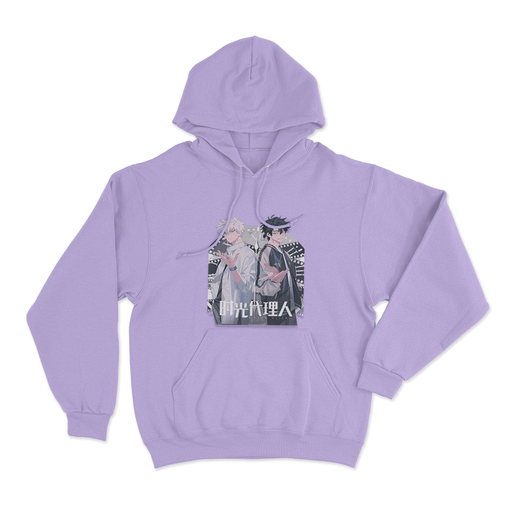 Link Click Duo Unisex Hoodie Purple Link Click Duo Unisex Hoodie Purple