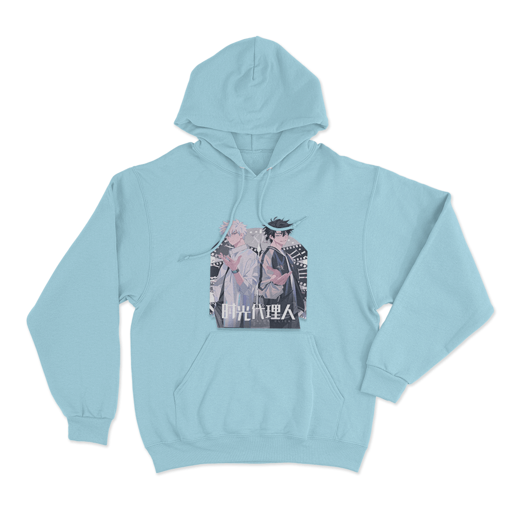 Link Click Duo Unisex Hoodie Sky Blue Link Click Duo Unisex Hoodie Sky Blue