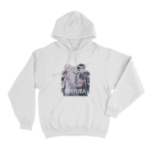 Link Click Duo Unisex Hoodie White