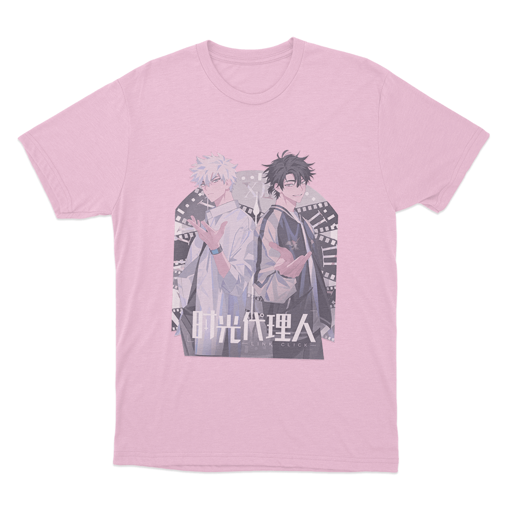 Link Click Duo Unisex T Shirt Pink Link Click Duo Unisex T Shirt Pink