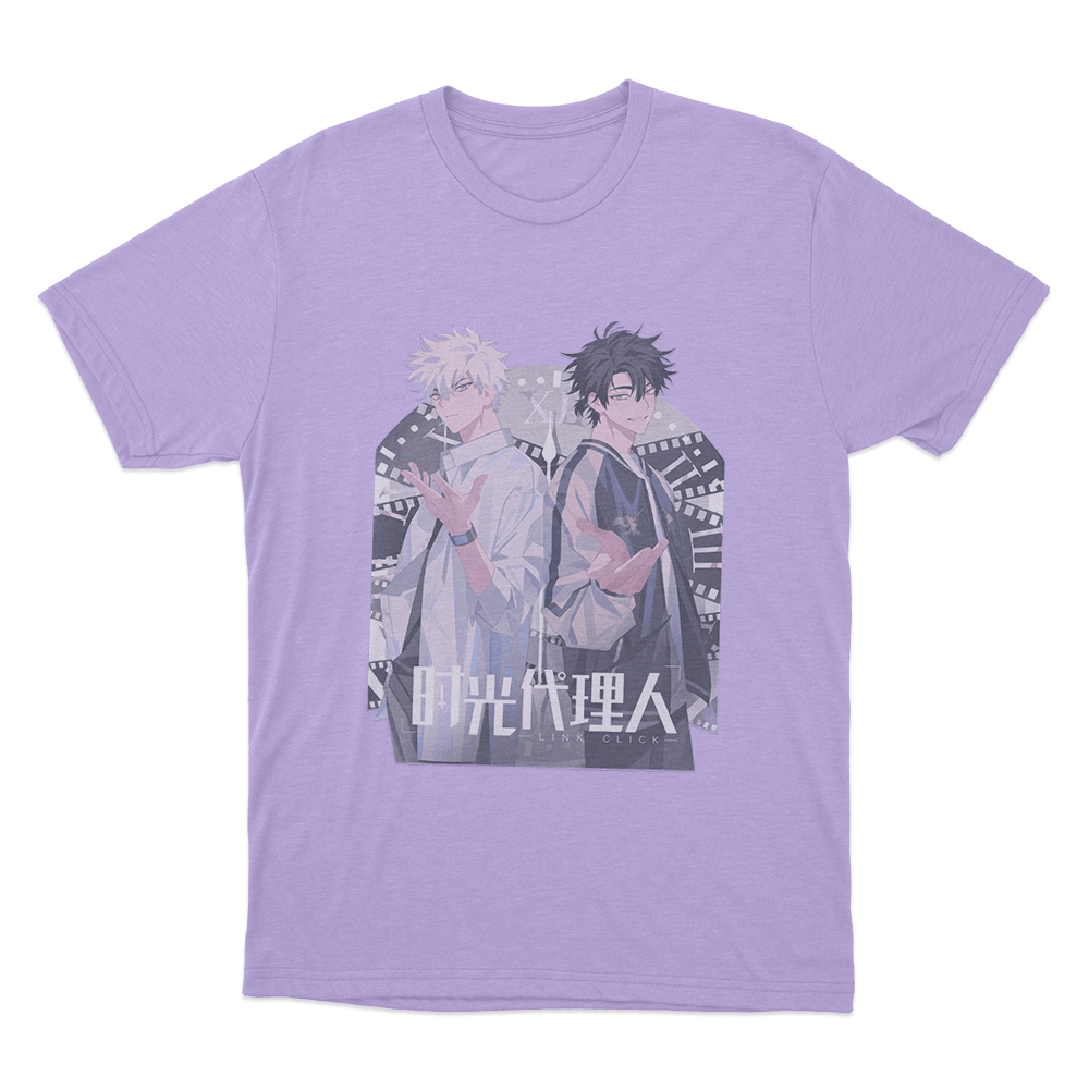 Link Click Duo Unisex T Shirt Purple Link Click Duo Unisex T Shirt Purple