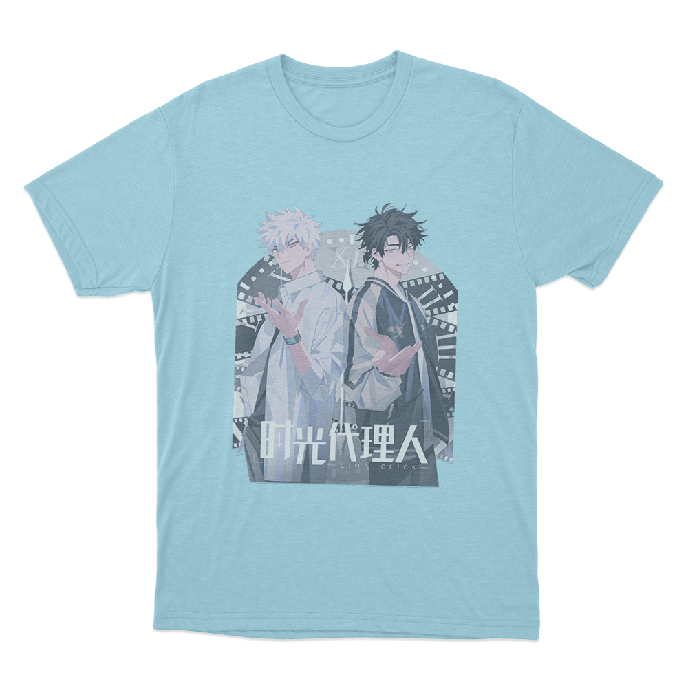 Link Click Duo Unisex T Shirt Sky Blue Link Click Duo Unisex T Shirt Sky Blue