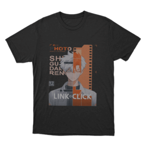 Link Click Split Portrait Unisex T Shirt Black