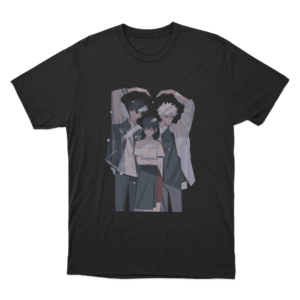 Link Click Trio Love Unisex T Shirt Black