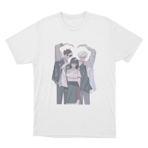 Link Click Trio Love Unisex T Shirt White
