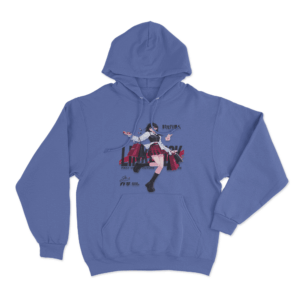 Qiao Ling Shopping Vibe Unisex Hoodie Blue